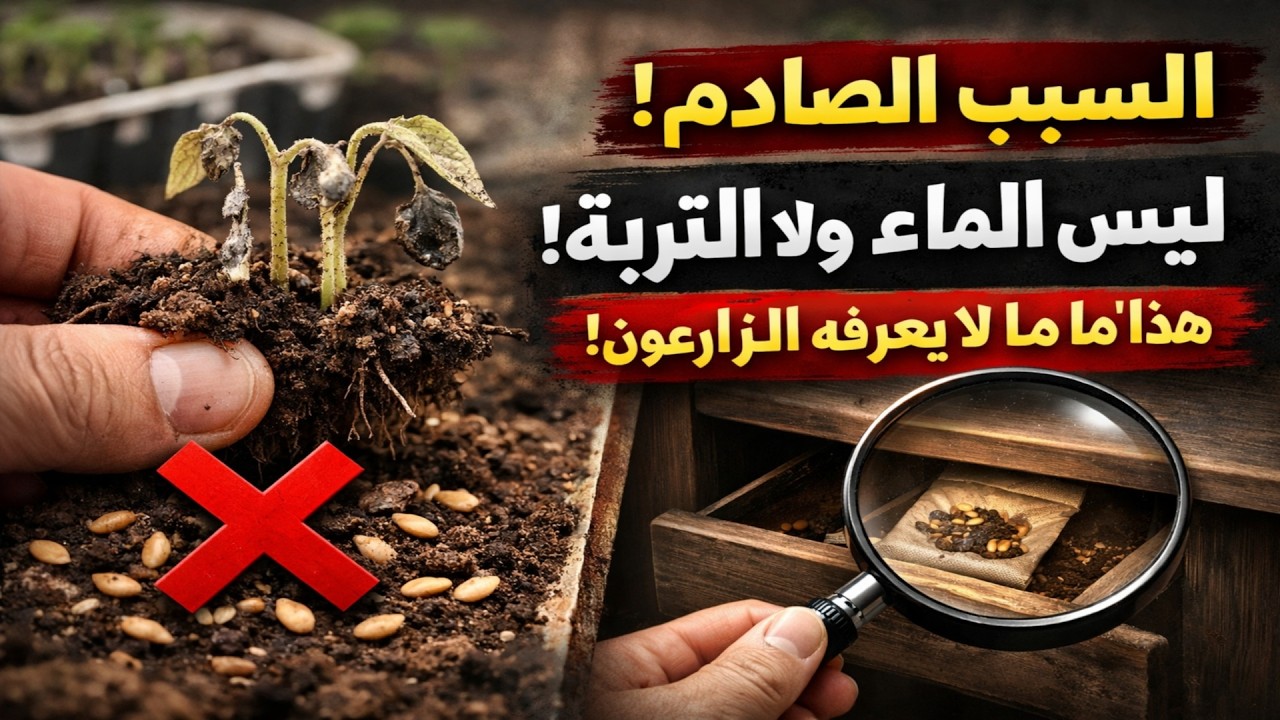 بذور الباذنجان لا تنبت؟ السر ليس في الماء أو التربة! هذا هو السبب الحقيقي الذي يتجاهله ٩٩٪ من المزا