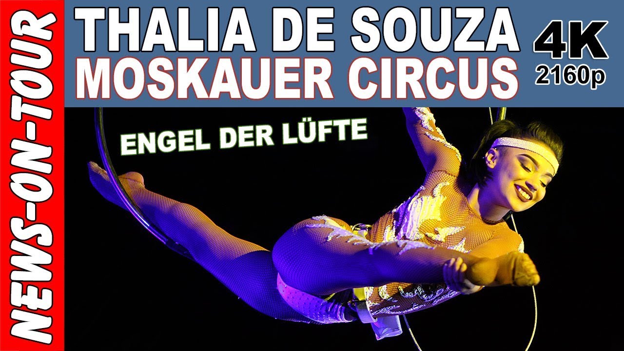 Engel der Lüfte (4k) Thalia de Souza | Moskauer Circus | Angel of the air | Luftakrobatik