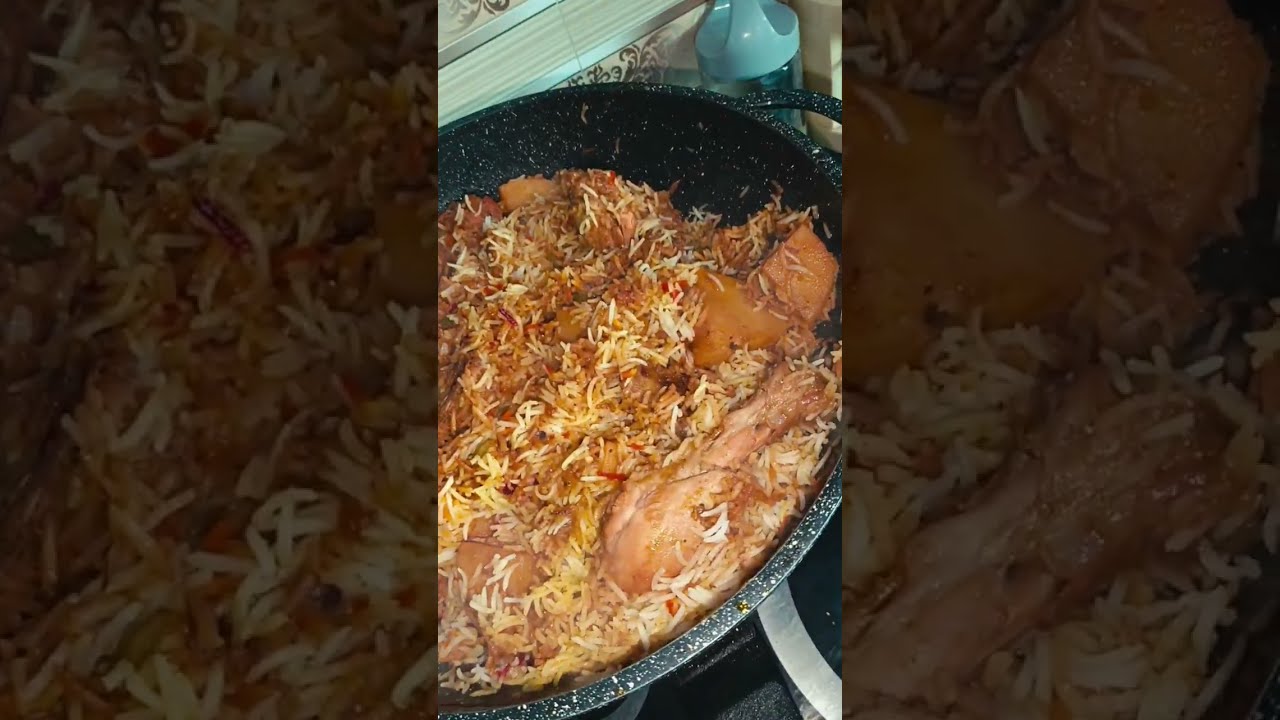 Special Aloo chicken dum biryani in karachi style