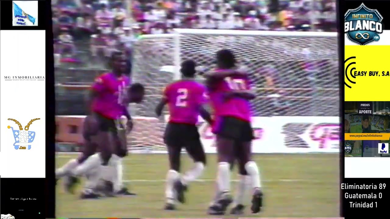 Segundo tiempo 1989 Guatemala 0 Trinidad y Tobago 1