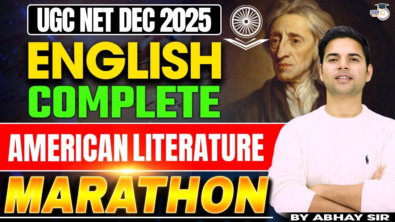 UGC NET DEC 2025 | UGC NET English American Literature Marathon | UGC NET English By Abhay Sir