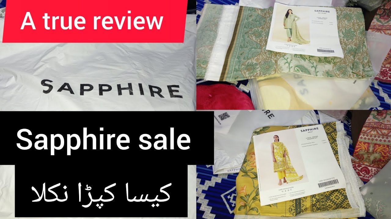 sapphire sale online shopping/a true review about sapphire/sapphire brand /online shopping review
