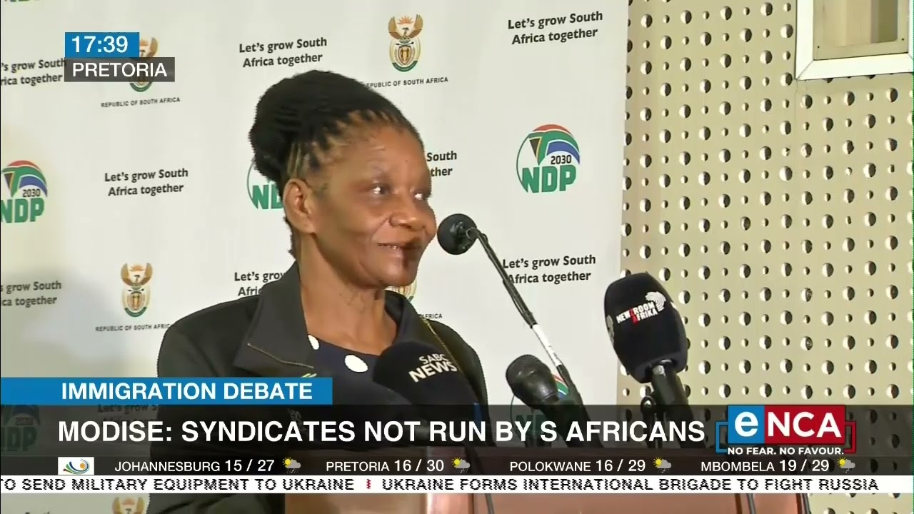 Immigration Debate | Modise: Syndicates not run by South Africans