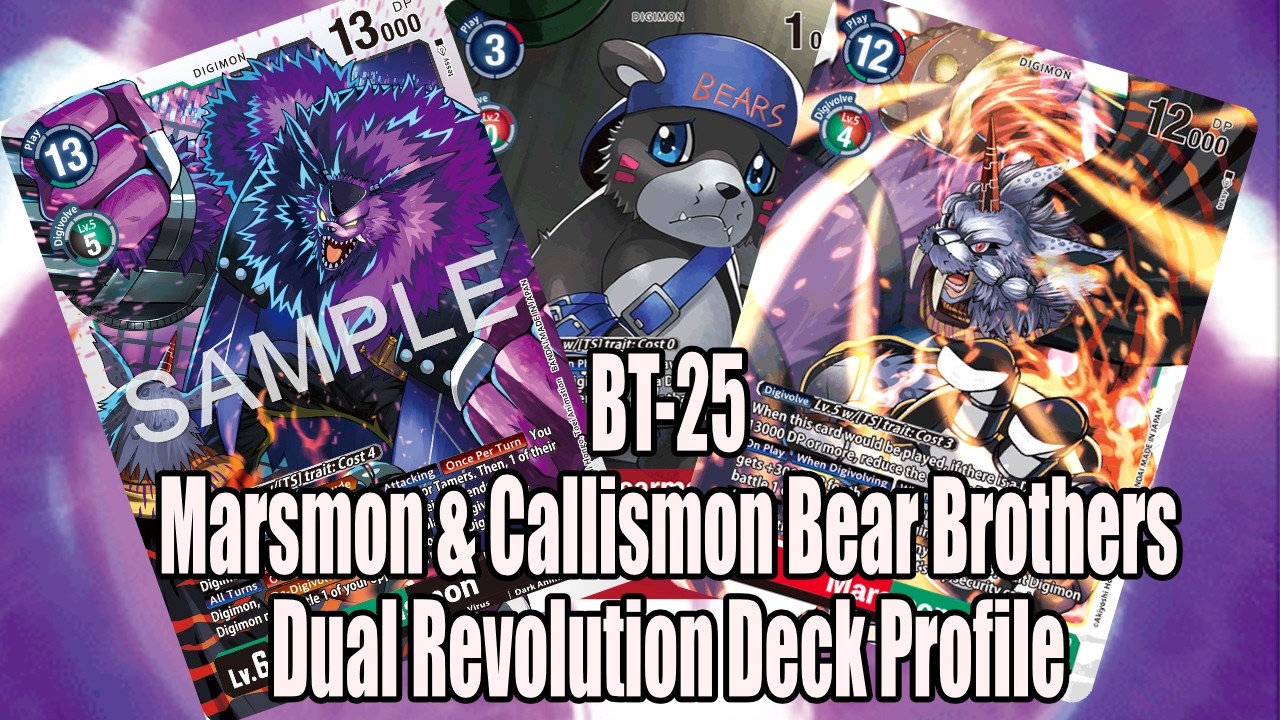 Битва в Колизее: колода Марсмона и Каллисмона, 25 карт, Dual Revolution || Карточная игра Digimon