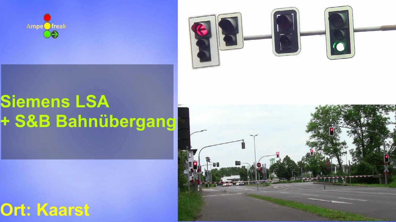 BÜSTRA: Siemens LSA & Scheidt & Bachmann Bahnübergang in Kaarst