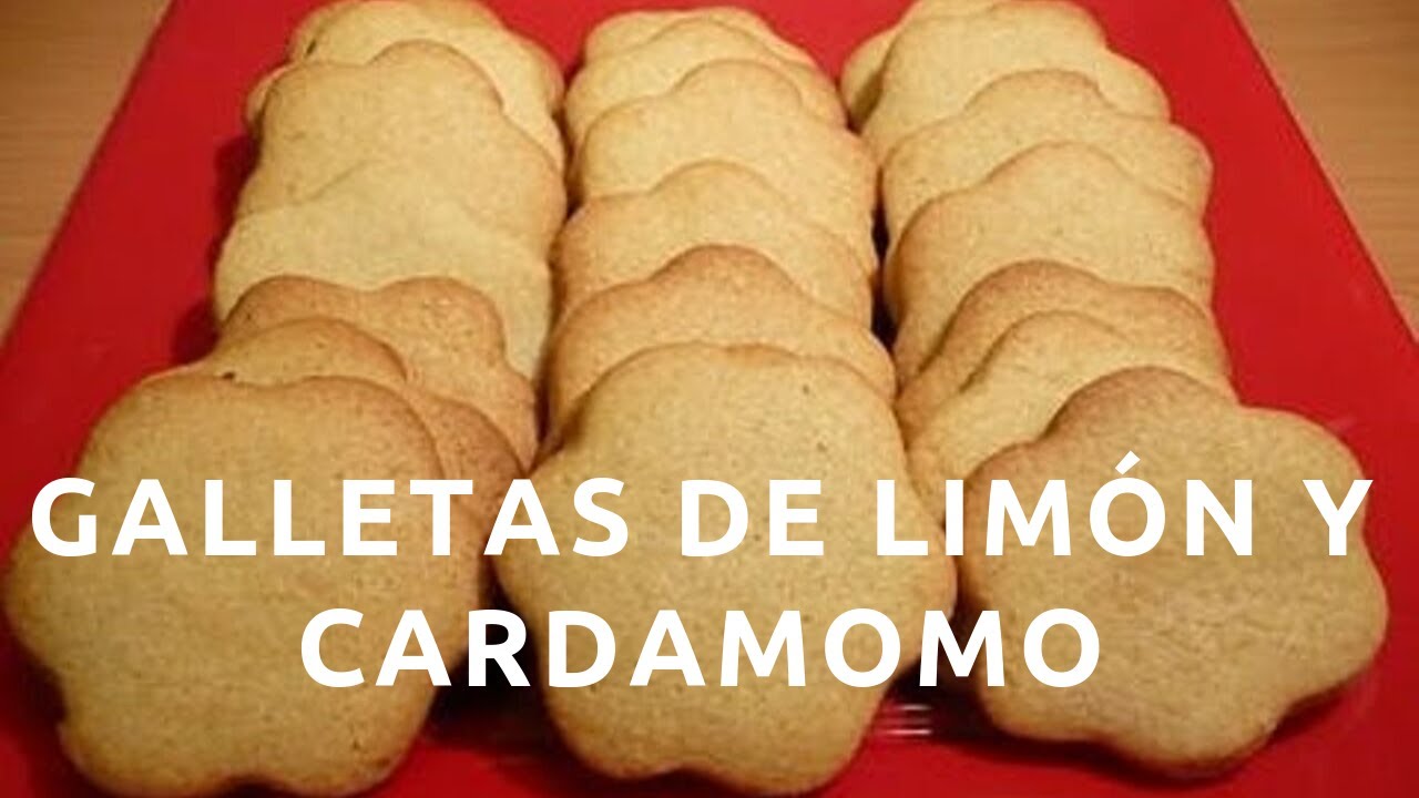 Galletas de limón y cardamomo - Receta casera rica y fácil de hacer