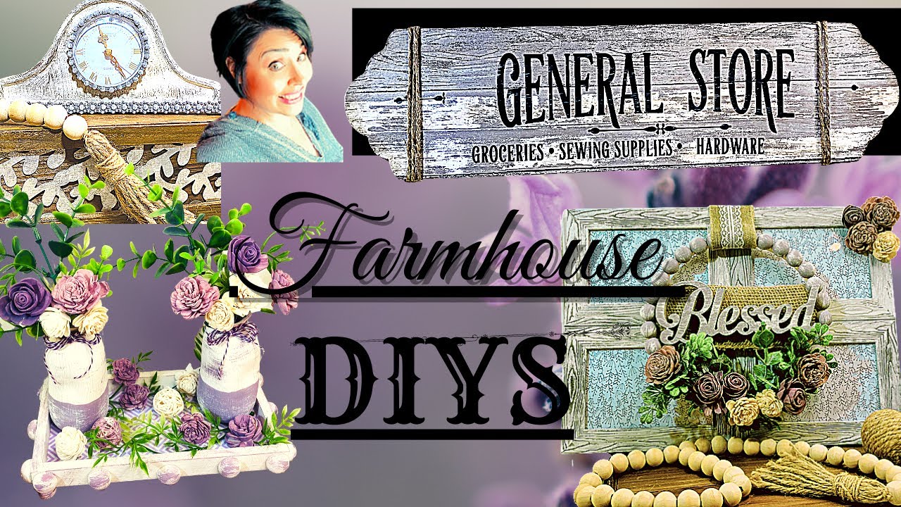 *MUST SEE* HIGH END BUDGET FRIENDLY SPRING FARMHOUSE DIYS - EASY, RUSTIC DOLLAR TREE / THRIFT STORE
