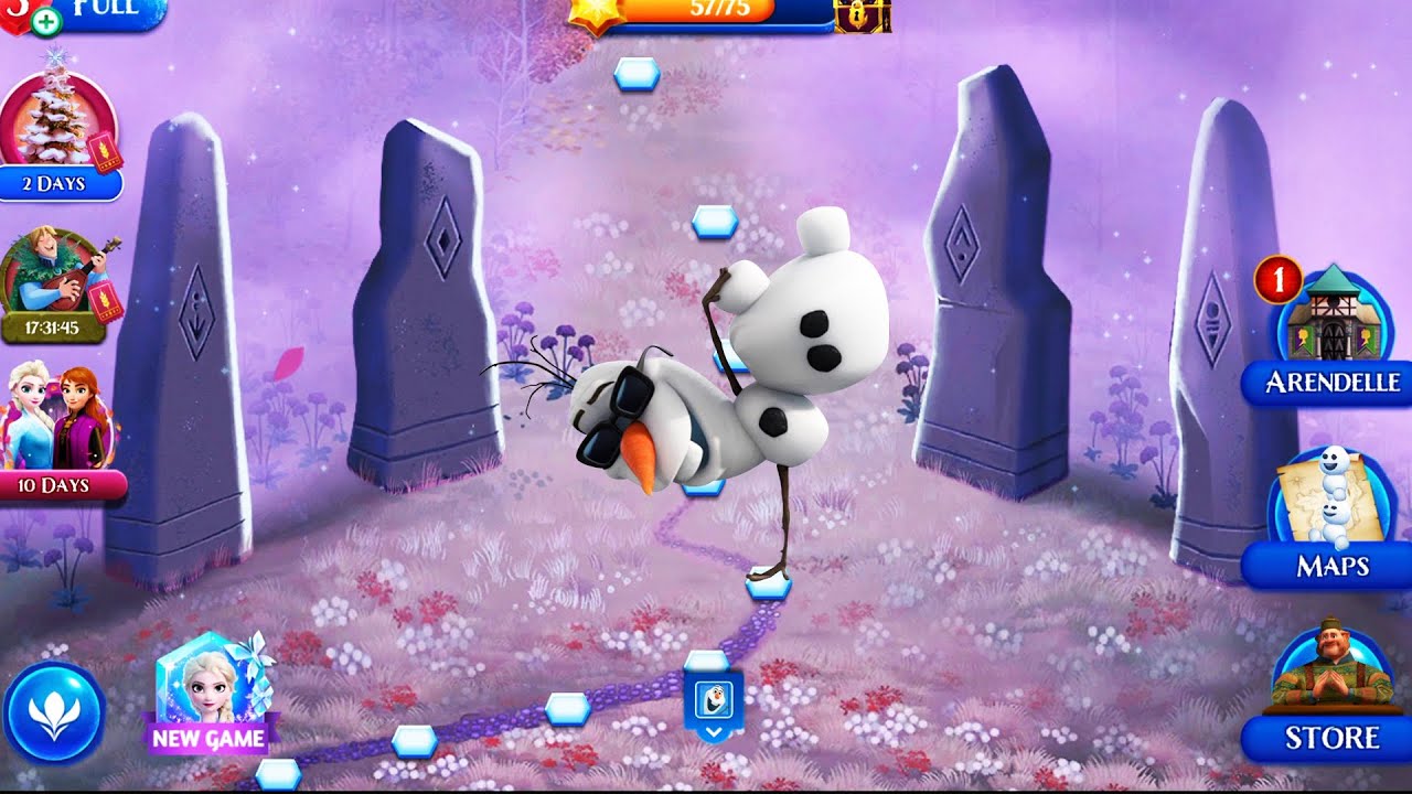 Frozen 2 Free Fall - 🏰 Rebuild Arendelle with Anna 👸 and Elsa 👸🏼 | Level 16 - 21