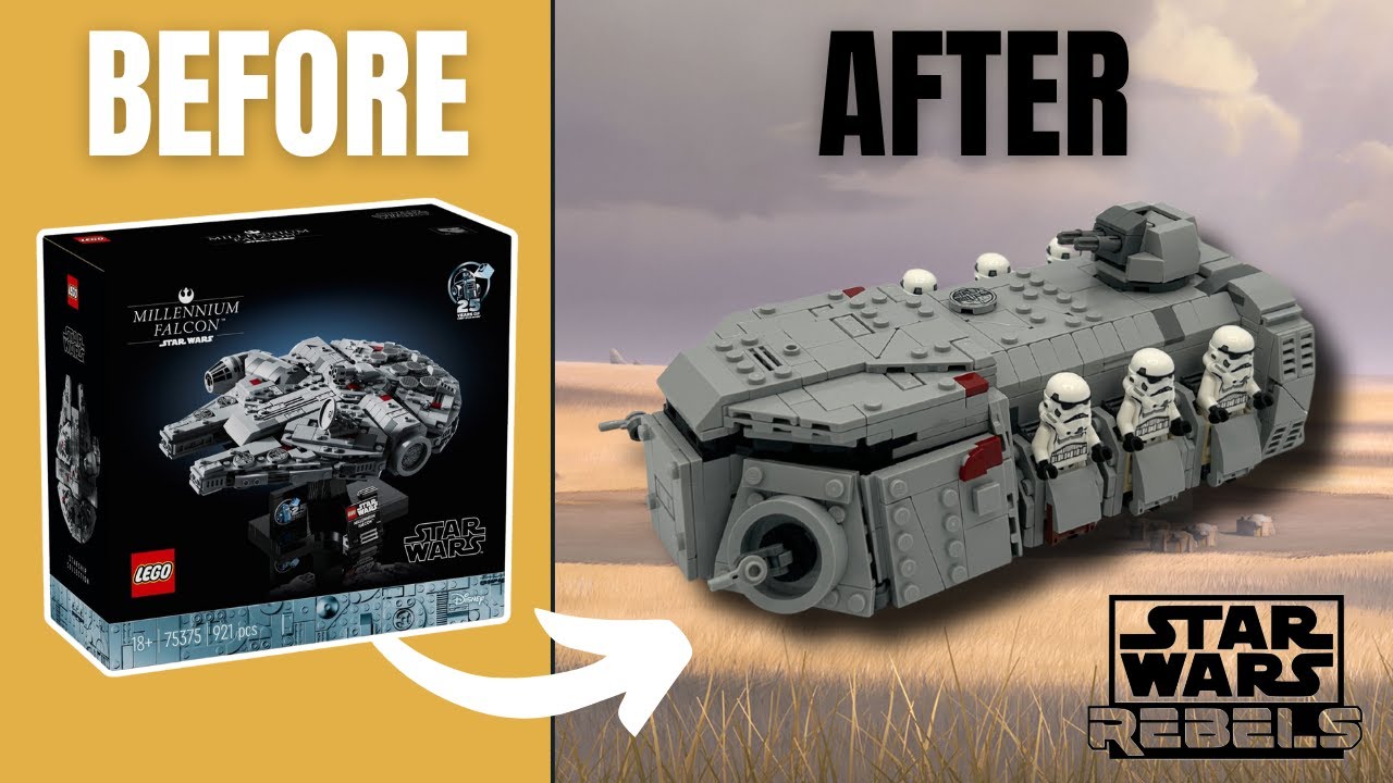 Имперский транспорт для войск из сериала «Повстанцы» – LEGO 75375 Альтернативная модель «Тысячеле...
