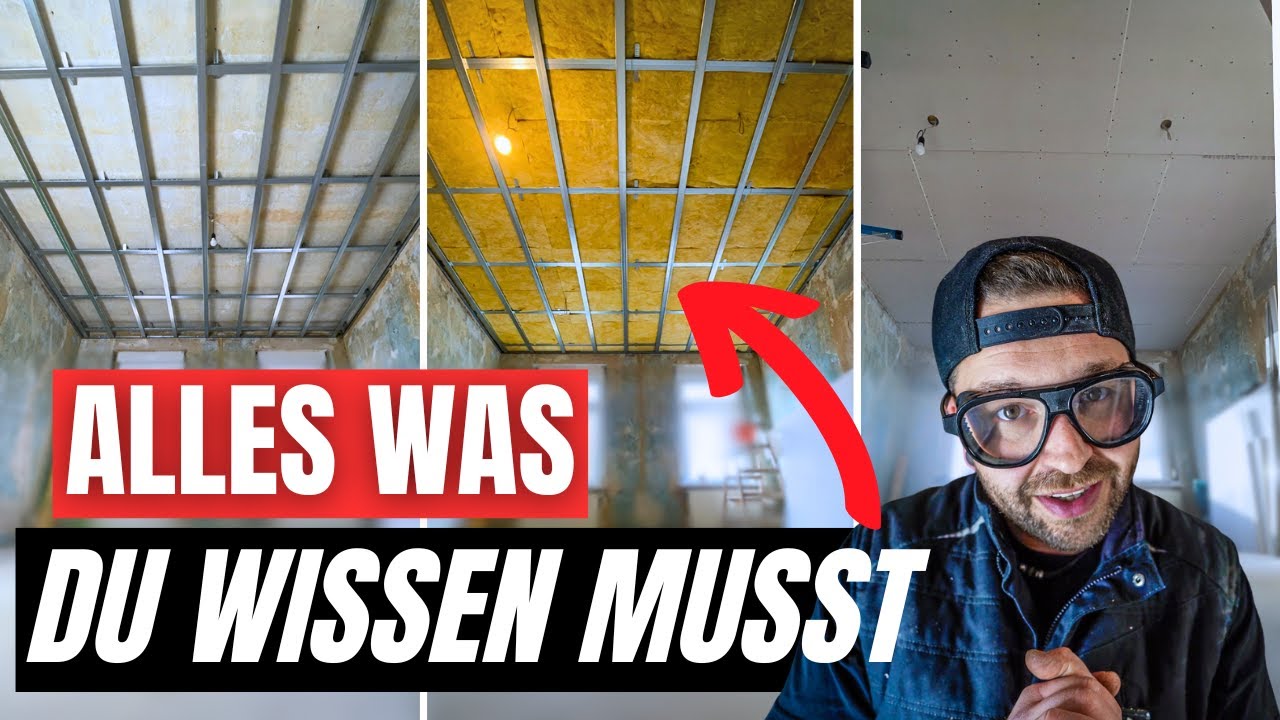 Schritt für Schritt Anleitung ⎜Decke selber abhängen von A-Z 🤩
