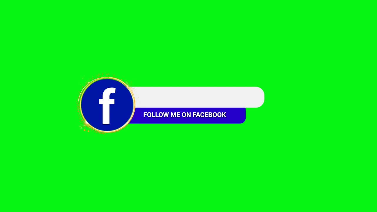 GREEN SCREEN FACEBOOK LOWER THIRD ANIMATED