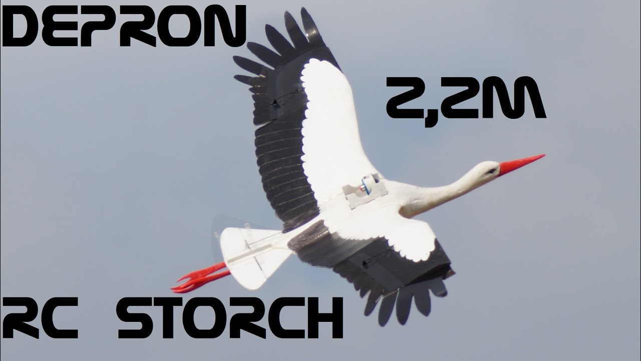 RC Weißstorch hat Farbe, Klapp(er)Storch-EDF und Füße bekommen -  Immer noch nicht fertig!!!