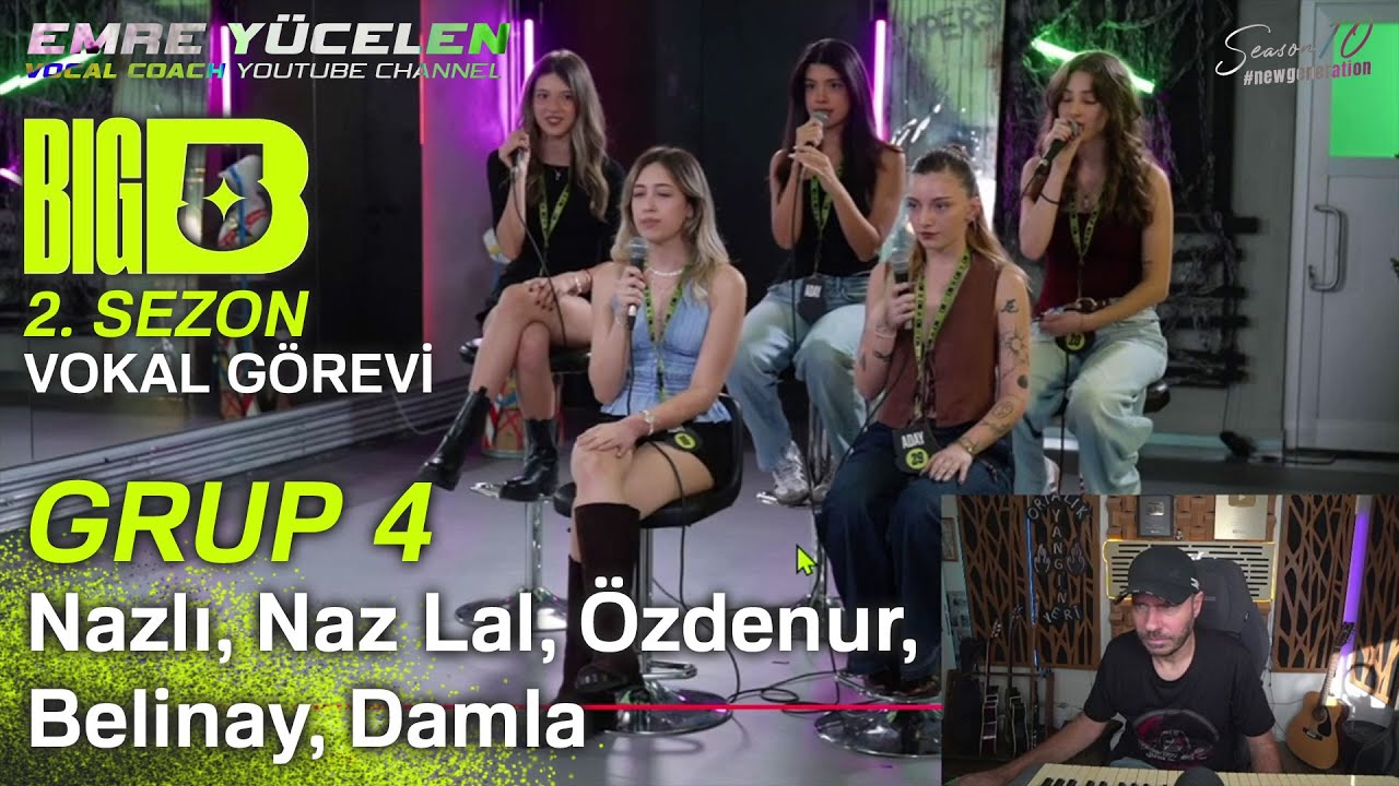 Big5 2. Sezon GRUP4 Ses Analizi (Nazlı, Naz Lal, Özdenur, Belinay, Damla) Ses Analizi