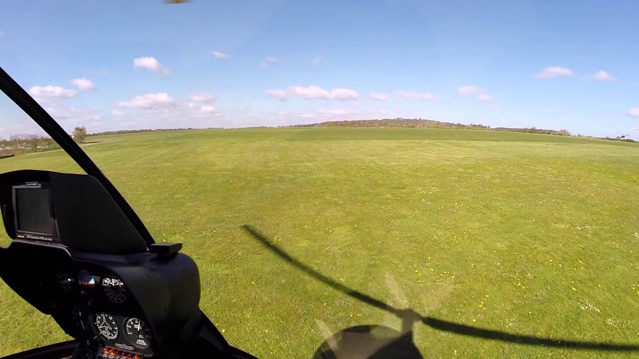 R44 Helicopter - Wycombe Air Park - ATC Cockpit Audio - Go Pro Hero 3+