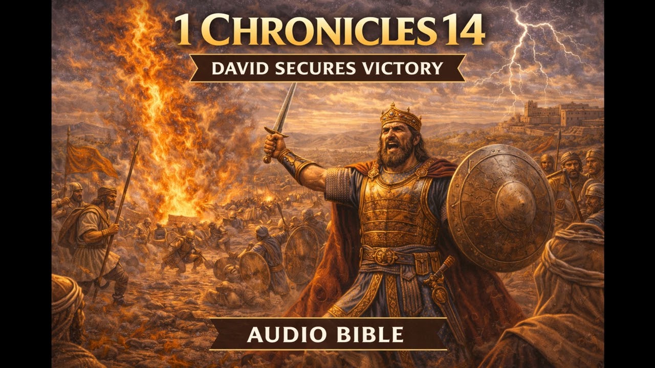 📖 1 Chronicles 14 (Audio Bible) | God Establishes David | Victory Over the Philistines
