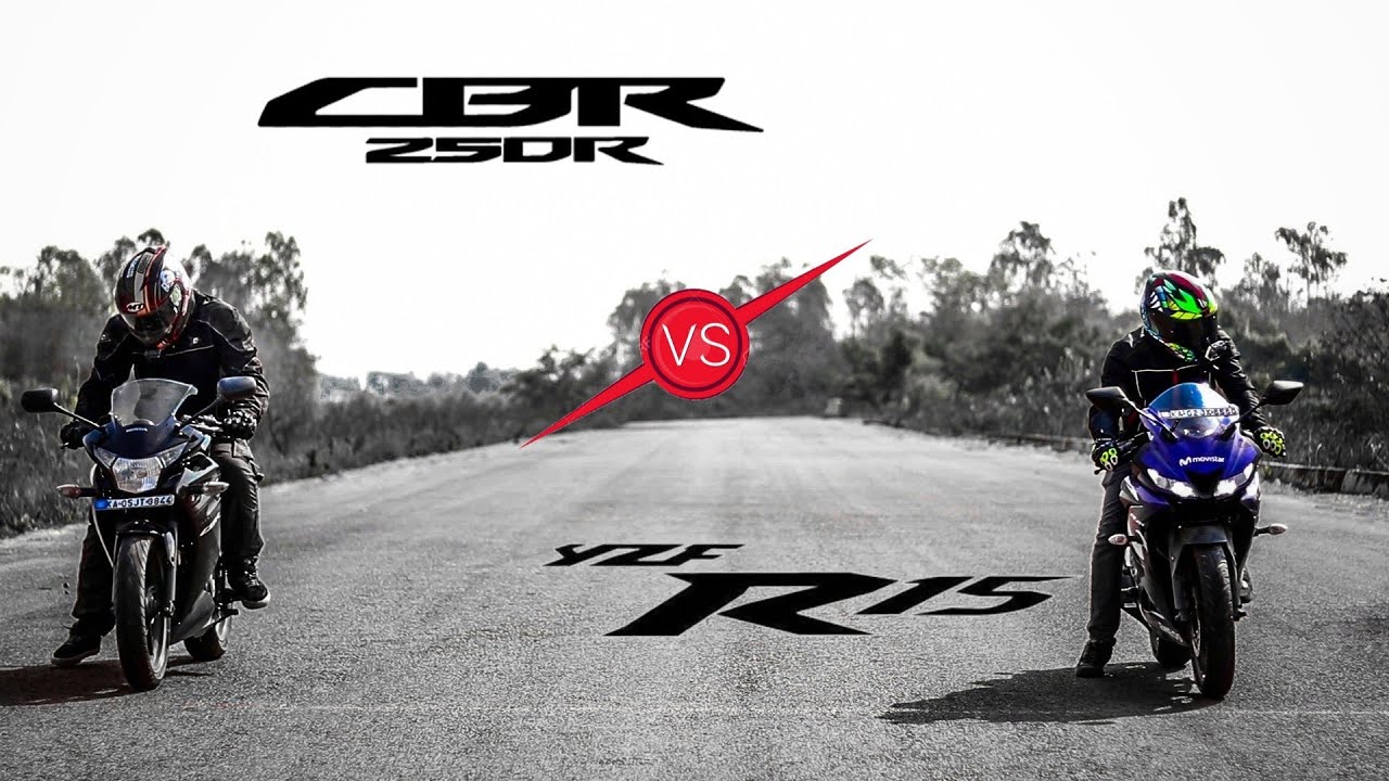 DRAG RACE: Honda CBR 250R vs R15 V3.0 (With Head Start)