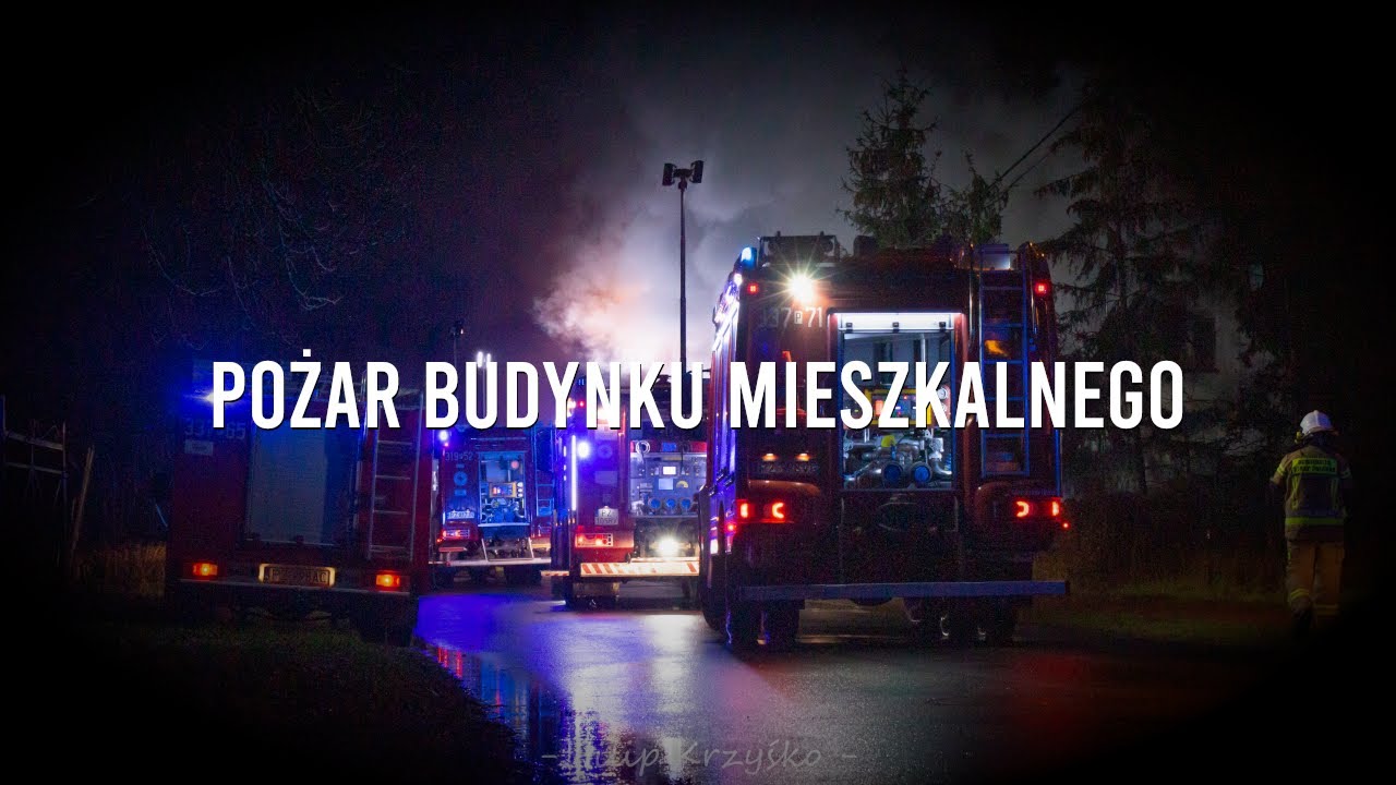 [Alarmowanie] Pożar Budynku Mieszkalnego w Chludowie - Dojazd Zastęp&oacute;w Na Miejsce Akcji