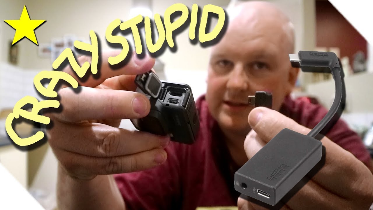 Crazy stupid - How to attach a microphone to a GOPRO Hero 5/6/7 (iJustine video response)