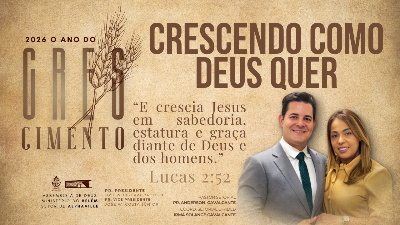 CULTO DE ENSINO  | ANO DO CRESCIMENTO | 04/03/2026 | AO VIVO