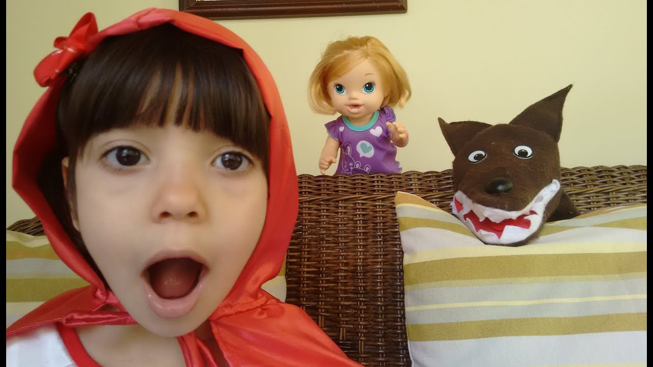 🔴 BABY ALIVE SALVA CHAPÉUZINHO VERMELHO  DO LOBO MAU!!!
