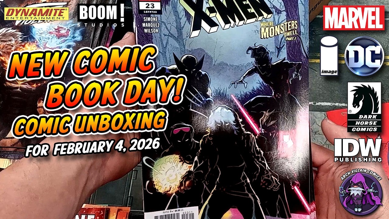 New COMIC BOOK Day - Marvel & DC Comics Unboxing February 4, 2026 - New Comics This Week