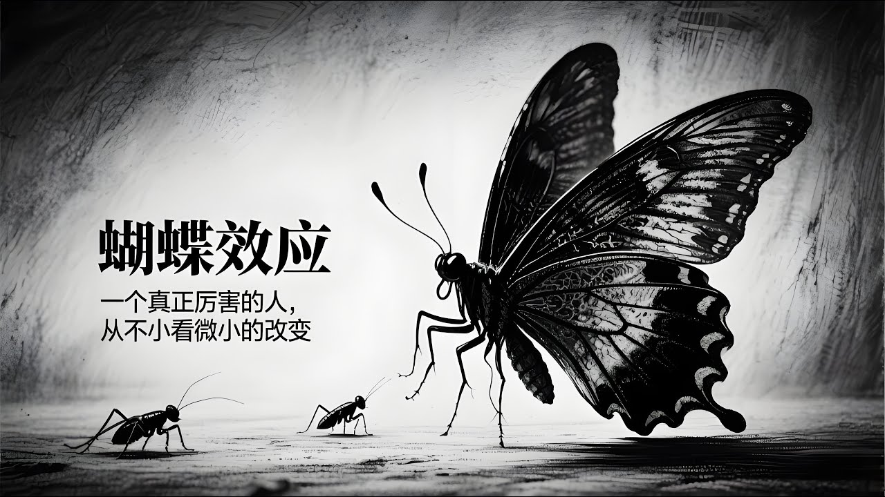 🦋 心理学上有个词叫：蝴蝶效应｜一个真正厉害的人，从不小看微小的改变