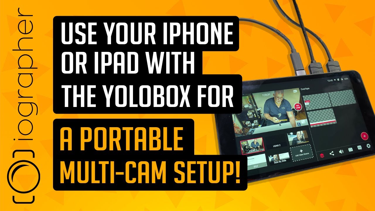 Используйте свой iPhone или iPad с Yolobox для создания портативной многокамерной установки!