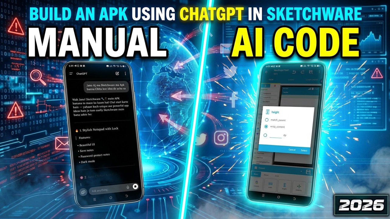 Build an Apk Using ChatGpt in Sketchware | #Sketchware Pro#Chat Gpt#Lifewithanashacker