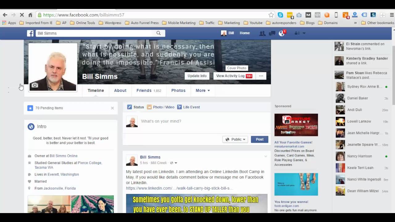 How to crop a photo to make a perfect facebook profile picture.