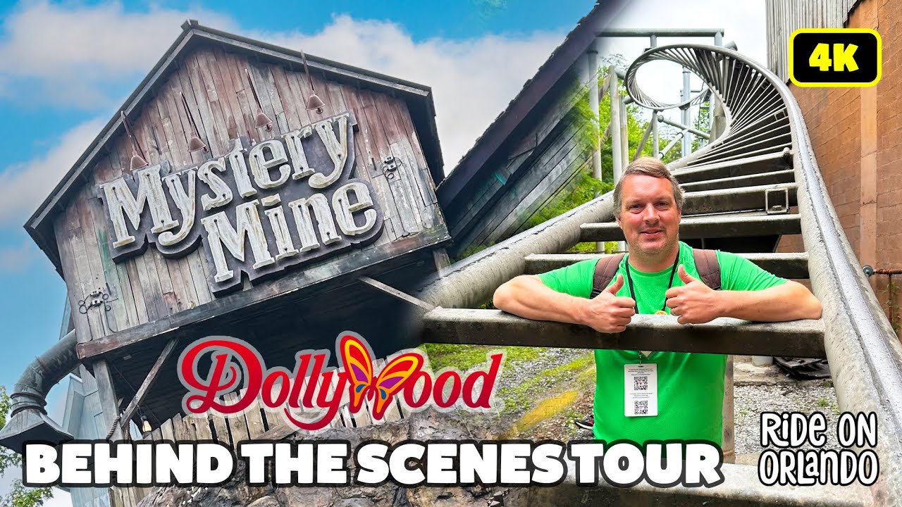 Mystery Mine at Dollywood - Behind The Scenes Roller Coaster Tour!