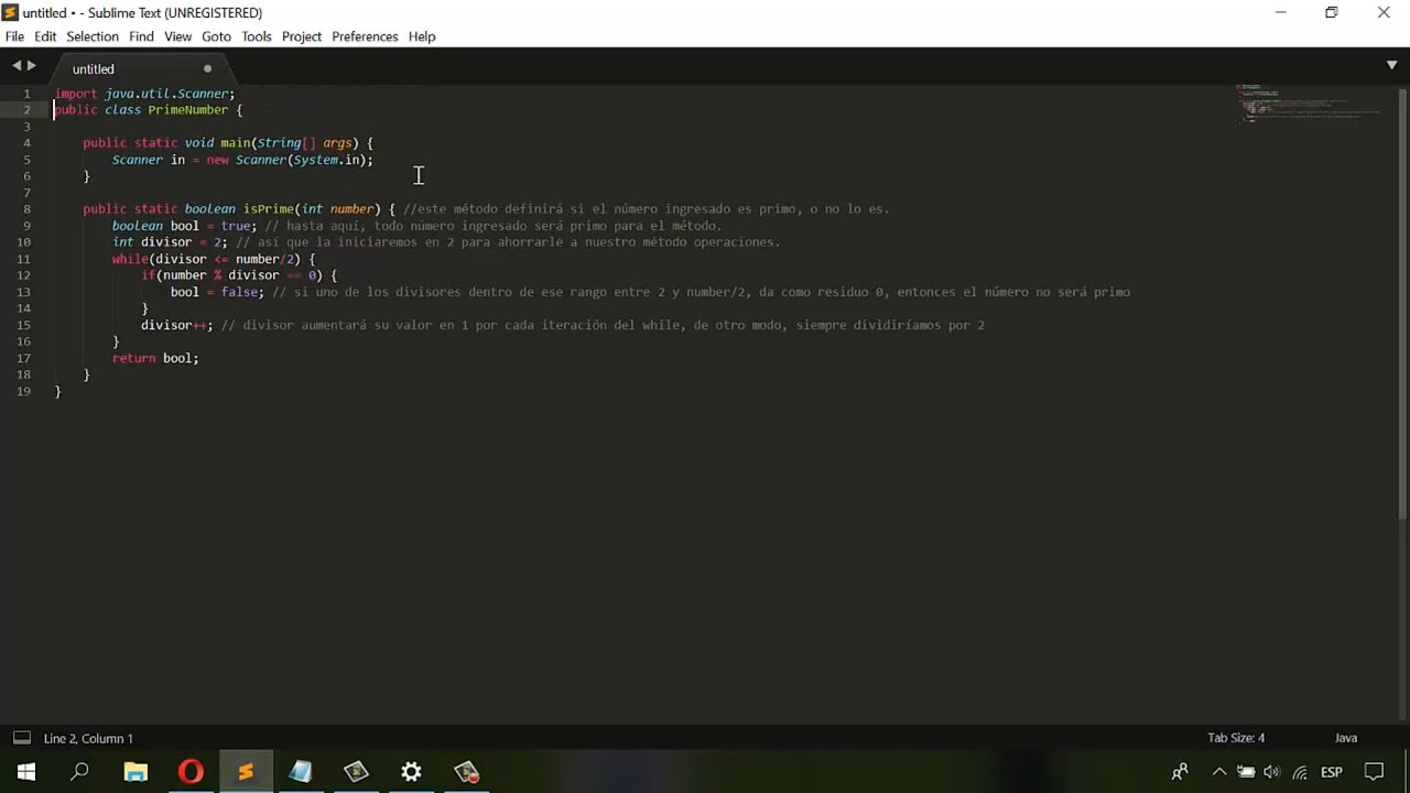 N&uacute;mero Primo - Java