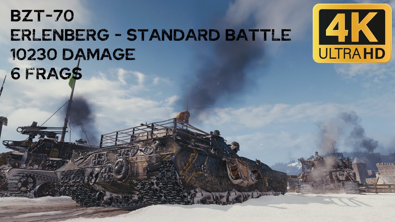 BZT-70 10,2k damage 6 frags on Erlenberg - World of Tanks