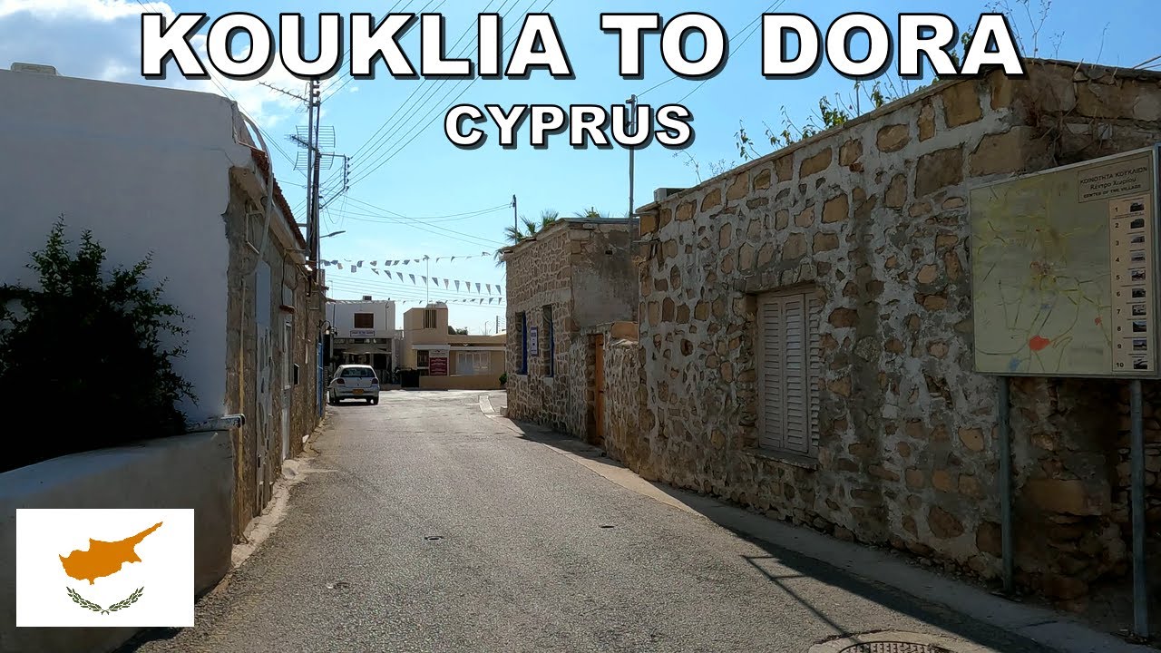 DRIVING from KOUKLIA VILLAGE to DORA VILLAGE in CYPRUS 🇨🇾 4K (60fps)