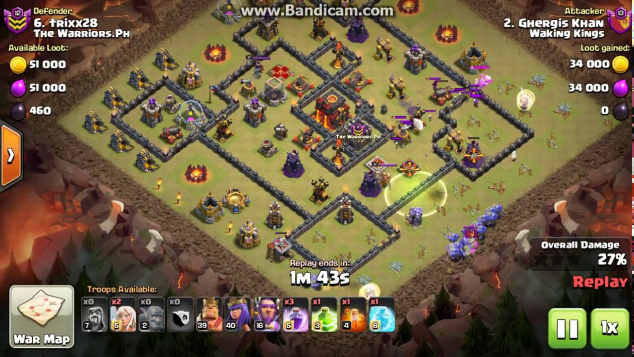 TH10 Wipeout by TH11 - Bowler Rush vs Ring Base