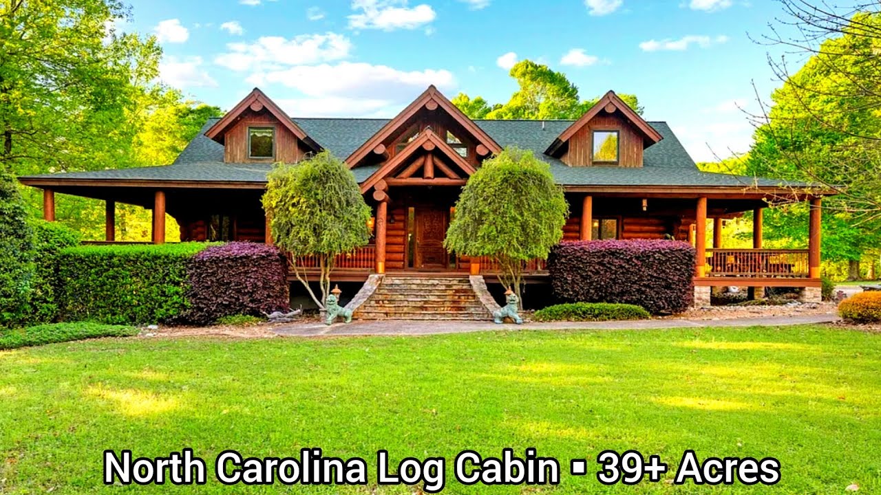 North Carolina Log Cabins For Sale | 36+ Acres | North Carolina Land For Sale | Dillards Mill Pond