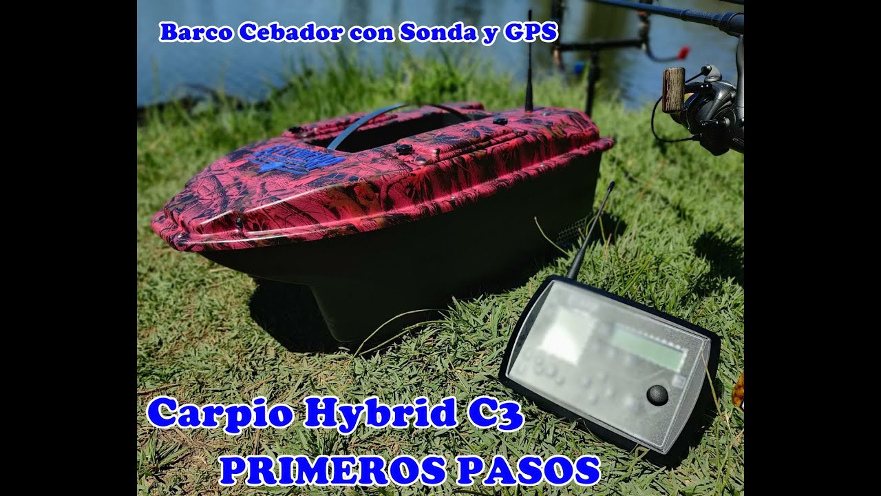 Barco Cebador Carpio Hybrid C3: Primeros pasos, calibraci&oacute;n de br&uacute;jula y grabaci&oacute;n de puntos GPS