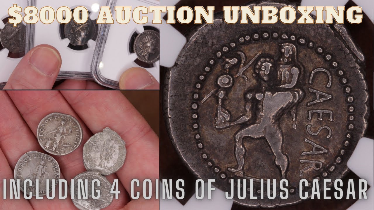 I Got Carried Away and Bought 4 Denarii of Julius Caesar - Unboxing My $8000+ Coin Auction Wins