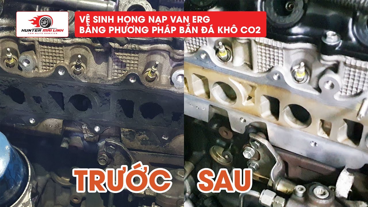 Vệ Sinh Van ERG (Họng Nạp) Nissan Navara Bằng Đá Khô CO2 I Hunter Mai Linh Thái Nguyên