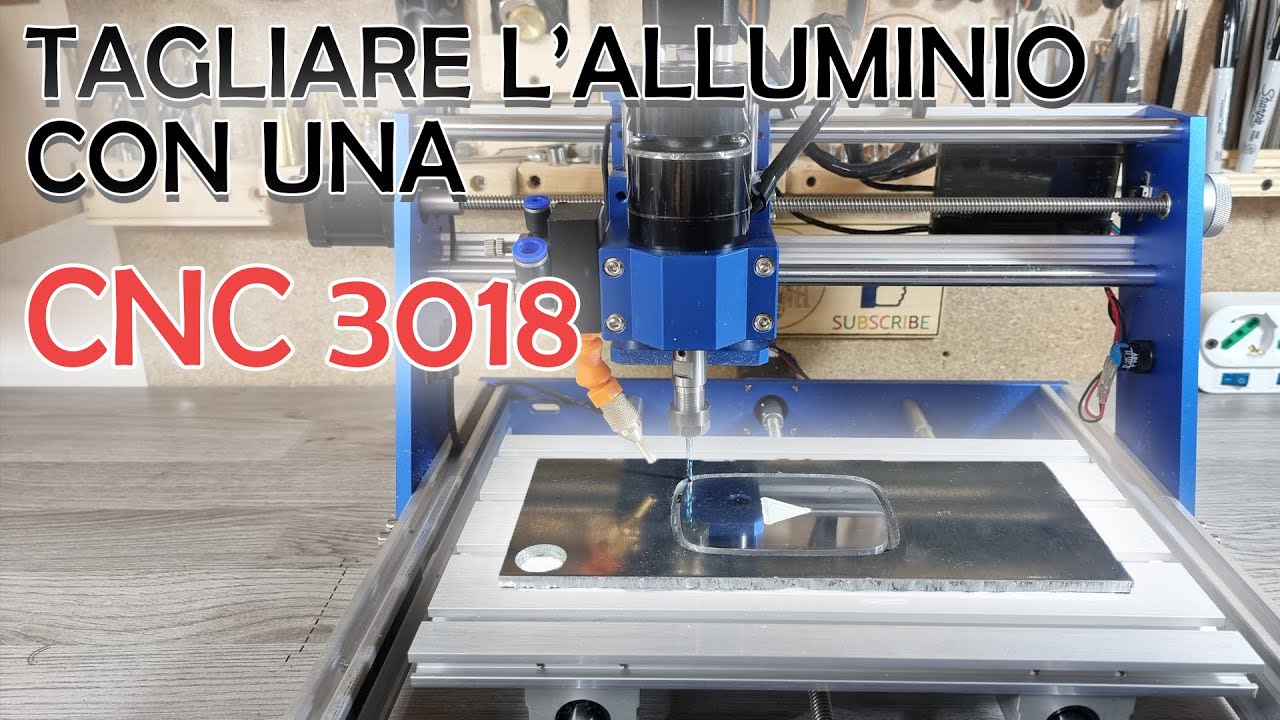 E' POSSIBIE? Tagliare l'allumino con una CNC 3018. Si ma...