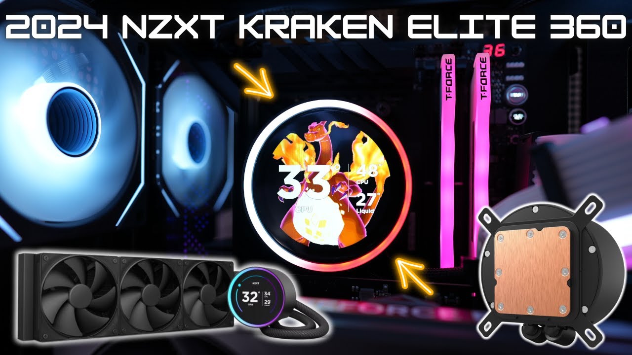 2024 NZXT Kraken Elite 360 AIO : How to upgrade and side mount your AIO