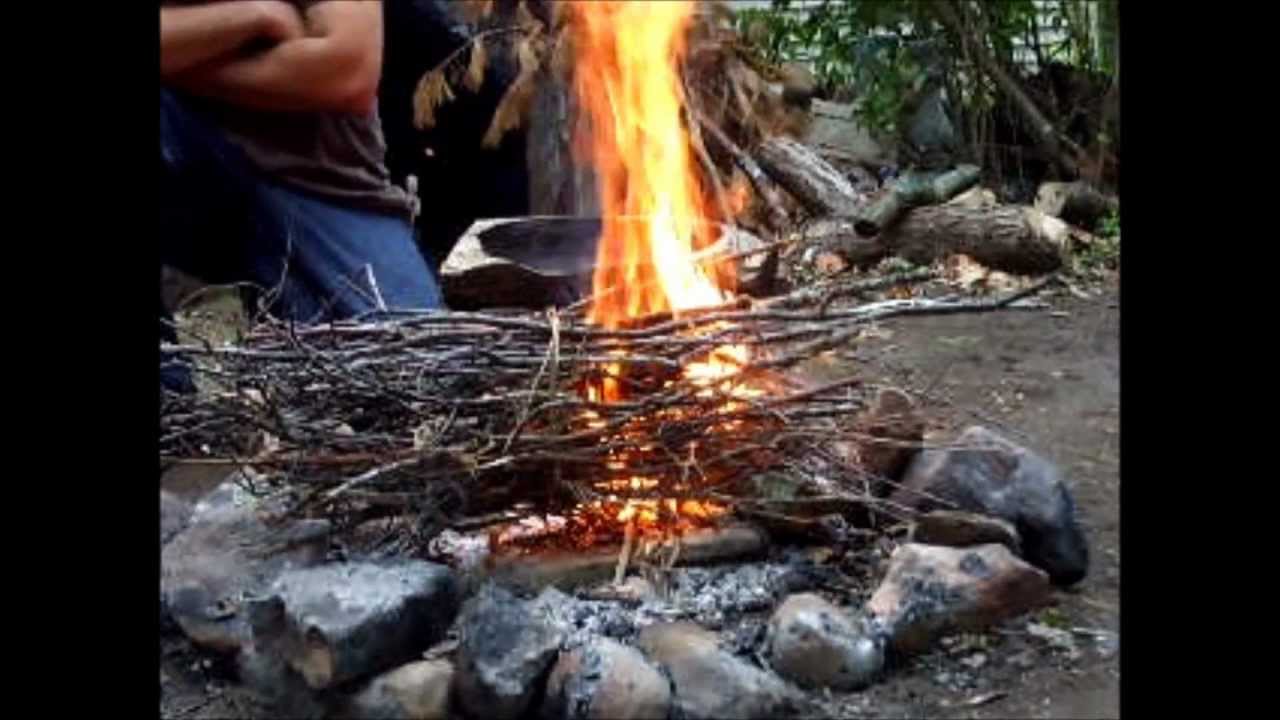 Bushclass USA twig bundle fire