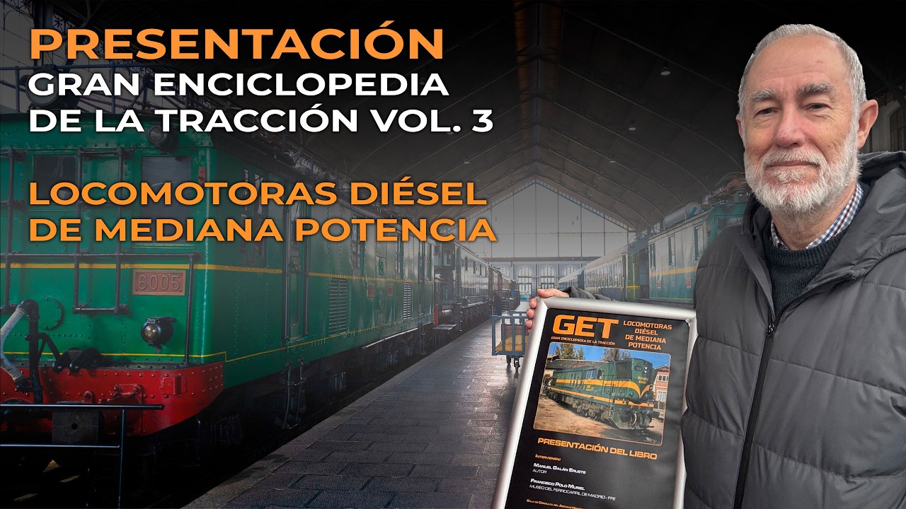 Presentación Gran Enciclopedia de la Tracción vol.3 en el Museo del ferrocarril de Madrid