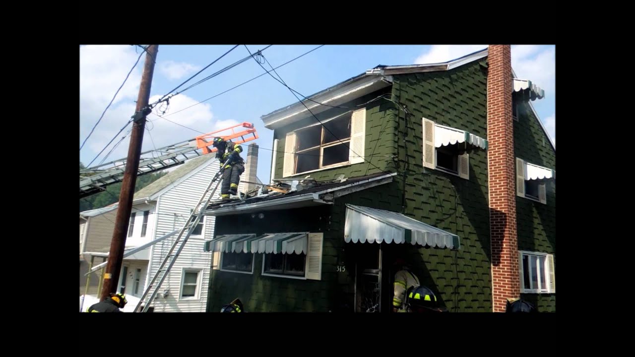 NEW CASTLE TOWNSHIP HOUSE FIRE VIDEO 7 26 2012