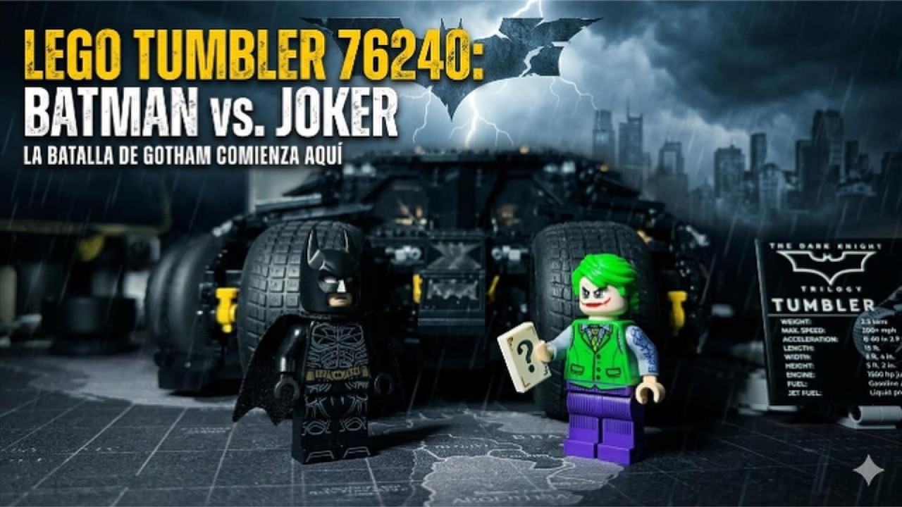 LEGO Batman Tumbler 76240: Speed Build Completo ¿La mejor pieza de Gotham?