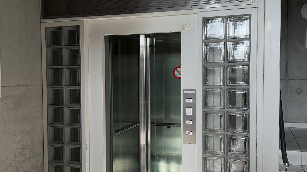 Beautiful Glass Schindler M-series elevator - Lausanne, Switzerland