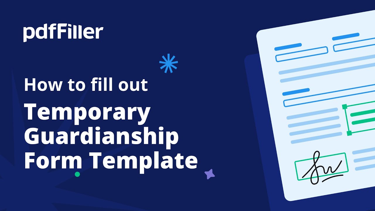 How to Fill Out a Temporary Custody Agreement form