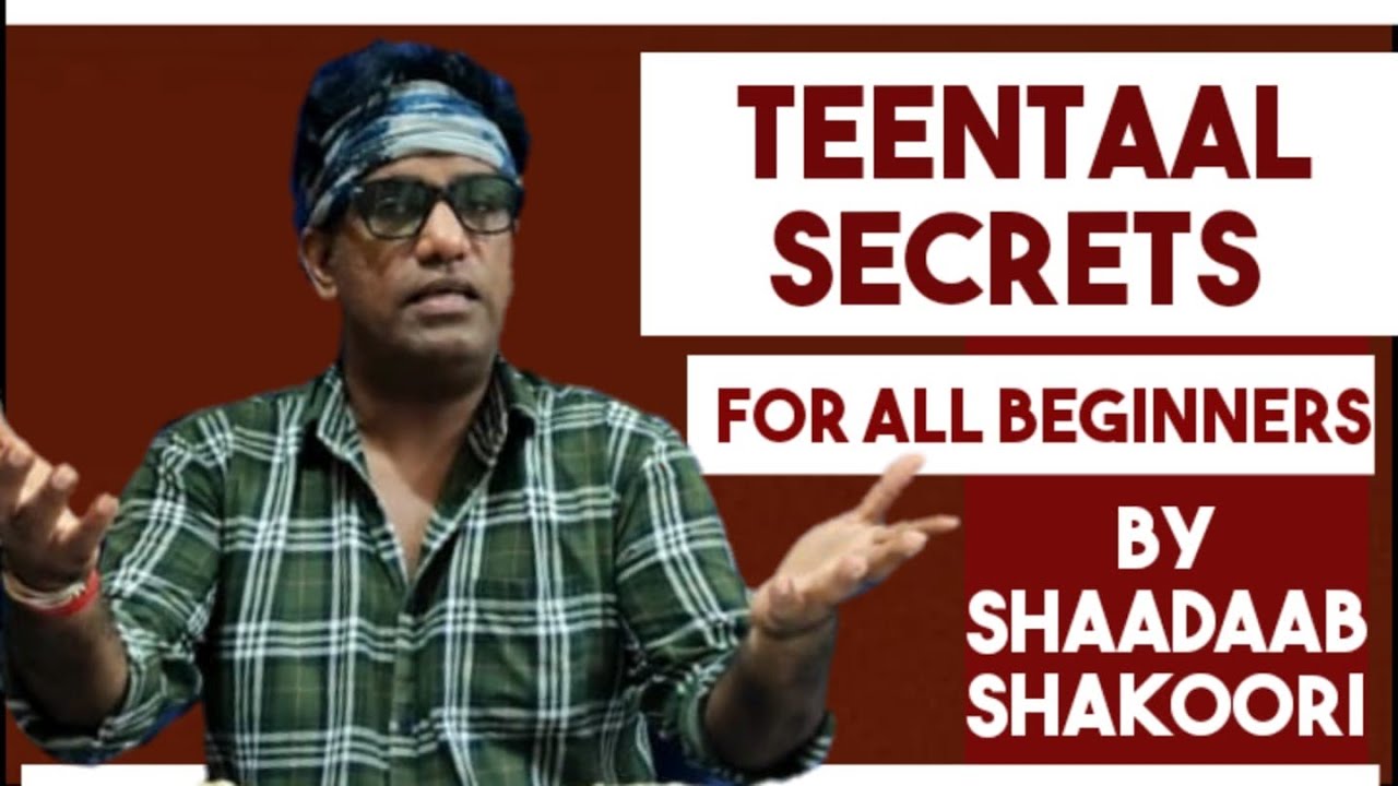 Tabla Lesson Teentaal #shaadaabshakoori #tablaplayer #musician