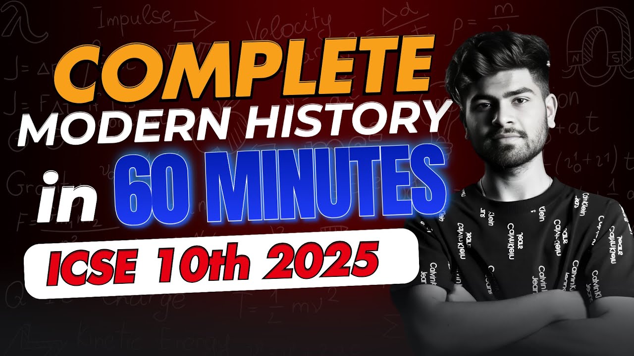 ICSE History (Modern History) in One Shot || Contemporary World in 1 Hours || ICSE Class 10th 2025