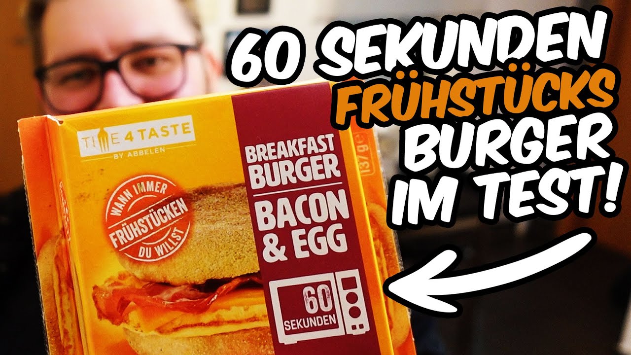 Frühstueck aus der Mikrowelle | Bacon & Egg Breakfastburger im Test