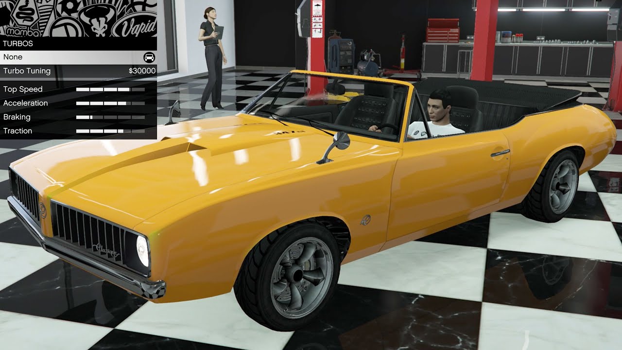 GTA 5 - Past DLC Vehicle Customization - Declasse Stallion (Oldsmobile Cutlass)